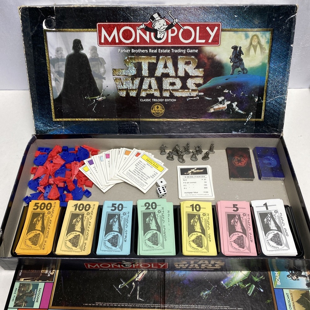 Monopoly: Star Wars Classic Trilogy Edition 1997 Parker Brothers game - Picture 3 of 10